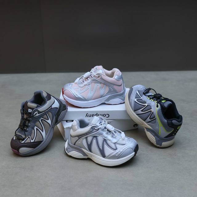 萨络蒙Xt-Whisper松紧扣童鞋 纯原萨络蒙Xt-Whisper松紧扣白敬亭网红款儿童休闲户外越野机能运动跑步鞋 Salomon欧洲站最火爆的走秀款厚底老爹