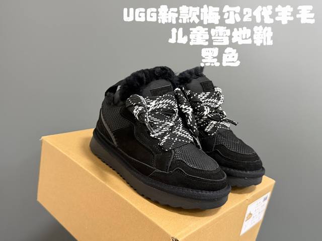 Ugg新款梅尔2代羊毛儿童雪地靴 Size：26-37码 超赞的梅尔系列 内里加绒加厚，保暖又舒适 Ugg原装大底，脚感超赞