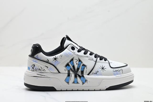 公司级Mlb Chunky Liner pu ‘Diy定制’ 简约时尚 百搭 包裹性保暖防滑防水减震 低帮 板鞋 货号:3Asxca12N 尺码:35.5 36