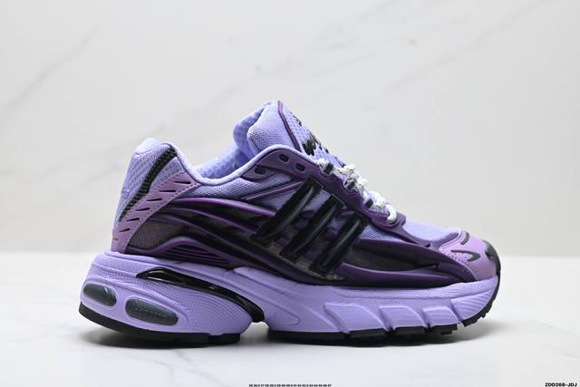 公司级Adidas Adistar Jellyfish 水母系列 阿迪达斯 时尚舒适 耐磨透气 低帮老爹鞋 以3D风格焕新演绎标志性三条纹 为造型添上点睛之笔