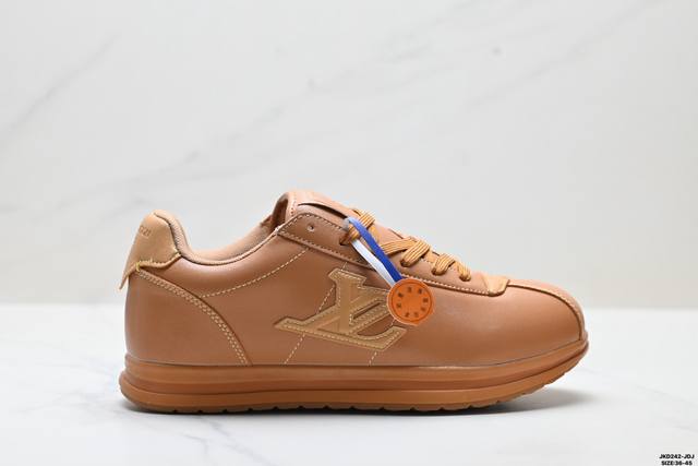 真标Louis Vuitton X Nigo 联名款 Buttersoft Fw25 圆头系带 低帮 生活休闲鞋 尺码:36-45 Id:Jkd242-Jdj