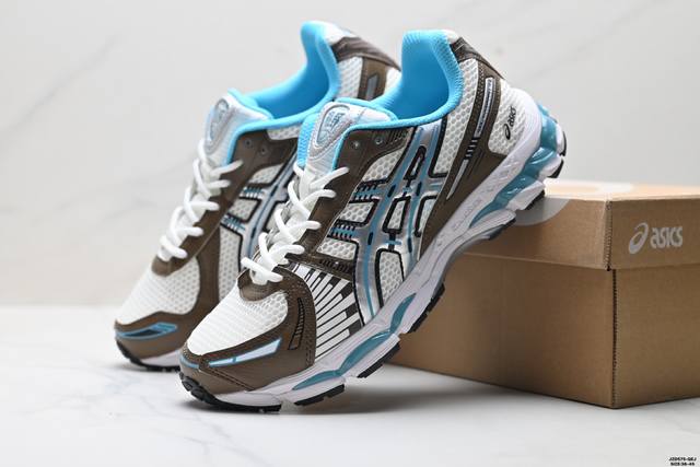 公司级Asics Gel-Kayano 12.1 亚瑟士 运动休闲透气专业跑鞋 采用工程弹性双层再生针织密度鞋面材质 后跟3D可视Gel缓震乳胶物料 升级Ff