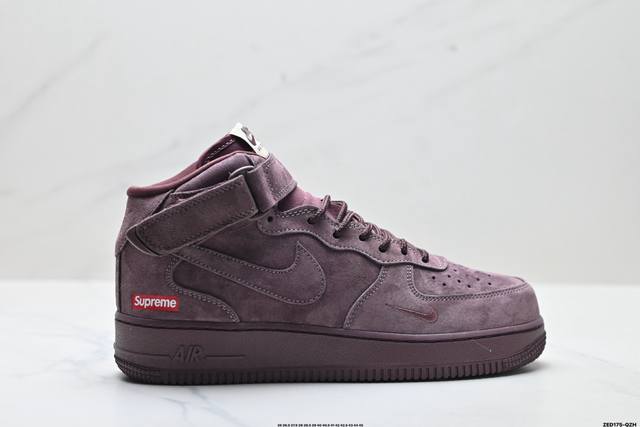公司级Nike Air Force 1 Mid 07 原楦头原纸板 打造纯正中帮空军版型 专注外贸渠道 全掌内置蜂窝气垫 原盒配件 原厂中底钢印、拉帮完美 官方