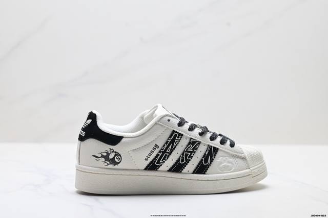 特价 公司级Adidas Originals Superstar 阿迪达斯 三叶草 贝壳头’Diy’系列低帮经典百搭休闲运动板鞋 原装头层材料 用料绝不含糊 独
