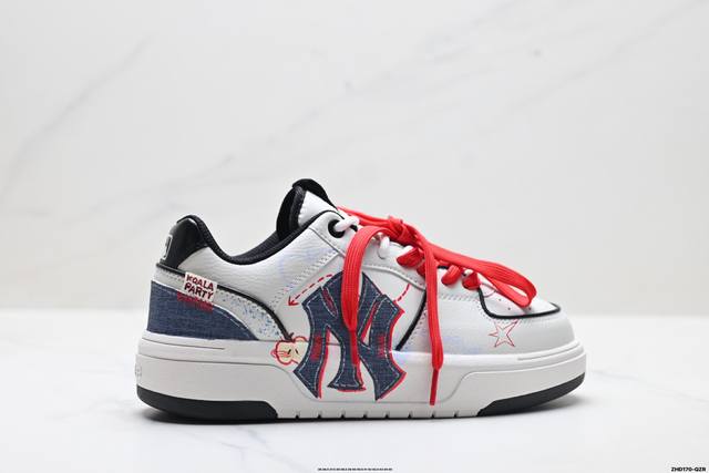 公司级Mlb Chunky Liner pu ‘Diy定制’ 简约时尚 百搭 包裹性保暖防滑防水减震 低帮 板鞋 货号:3Asxca12N 尺码:35.5 36