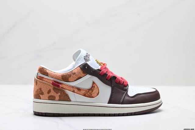 真标Nike Air Jordan 1 马年限定 Cny新年款 耐克 舒适贴合低帮 复古篮球鞋 官方货号:Iq5321-121 尺码:36 36.5 37.5