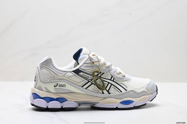 真标Asics Gel-Nyc 亚瑟士 透气网眼鞋面 配合部分合成革材质 采用全新Ahar+橡胶材质 更加耐磨 货号:1203A788-101 尺码:36 37