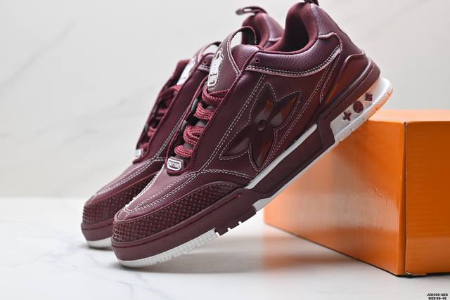 真标Louis Vuitton Trainer Sneaker Low 全新 Lv 路易威登 休闲运动文化百搭板鞋 Id:Jzd355-Qzs