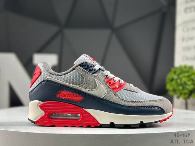 耐克 Nike Air Max 90 初代复古气垫百搭休闲运动慢跑鞋复古小气垫史上第一双可视气垫跑鞋 凭借着 Air Max 气垫带来的舒适脚感和鞋面面料上的不