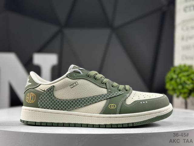 福利特价 耐克 Travis Scott X Fragment Design X Jordan Air Jordan 1 Low Og Sp 多方联名合作融合了