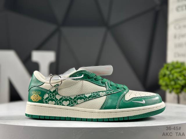 福利特价 耐克 Travis Scott X Fragment Design X Jordan Air Jordan 1 Low Og Sp 多方联名合作融合了