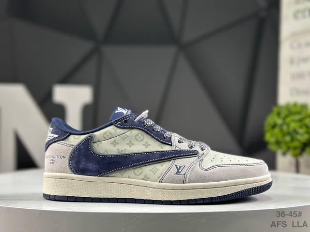 耐克 奢潮顶流，传奇碰撞｜Air Jordan 1 Low X Lv定制款 当篮球传奇Air Jordan 1 Low邂逅奢侈巨头Louis Vuitton，这