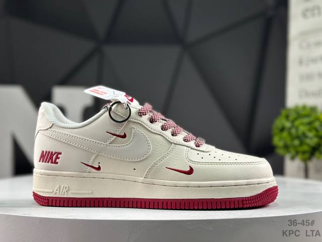 公司级 耐克 Nike Air Force 1'07 Low 空军一号低帮休闲板鞋 货号；J 106 #定制皮料 定制鞋盒 原楦原纸板 纯正空军版型 内置全掌气