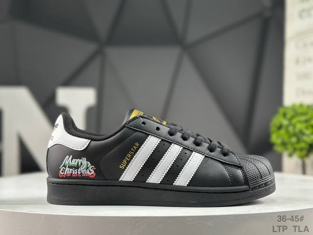 阿迪达斯 Adidas三叶草 Originals Superstar 贝壳头系列低帮经典百搭休闲运动板鞋 货号:C77124 尺码：如图所示 Ltp Tla