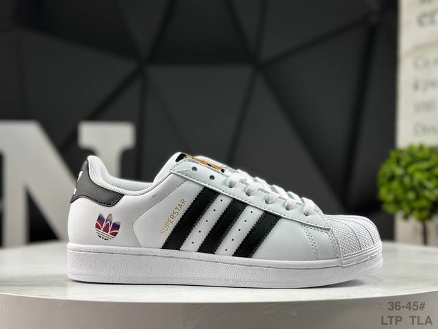 阿迪达斯 Adidas三叶草 Originals Superstar 贝壳头系列低帮经典百搭休闲运动板鞋 货号:B23642 尺码：如图所示 Ltp Tla
