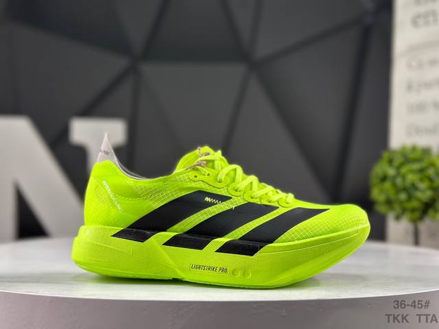 阿迪达斯 Adidas Adizero Adios 4 M J阿迪透气轻盈低帮跑步鞋 货号：Jr6364 尺码：如图所示 Tkk Tta