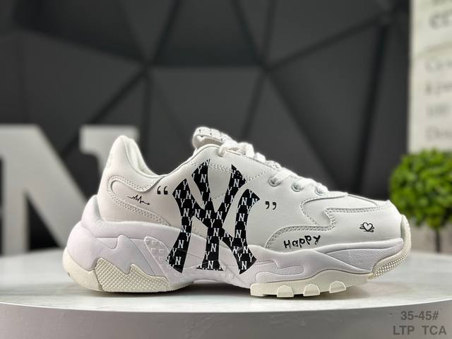 Mlb Big Ball Chunky A Running Diy定制版 厚底老爹厚底休闲运动慢跑鞋 年Mlb以150多年传统的美国职业棒球大联盟为创作蓝本，韩