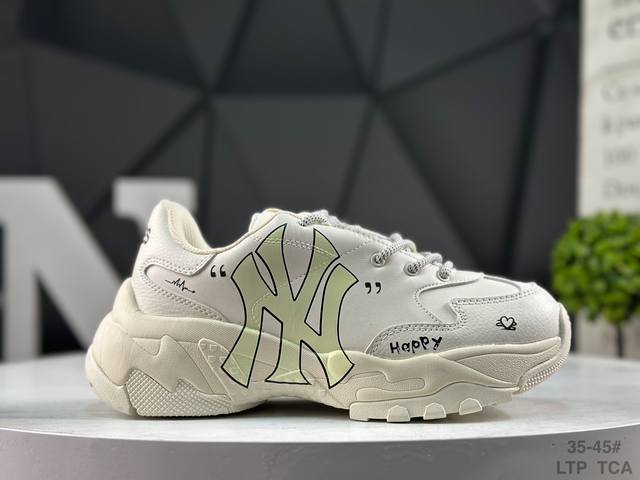 Mlb Big Ball Chunky A Running Diy定制版 厚底老爹厚底休闲运动慢跑鞋 年Mlb以150多年传统的美国职业棒球大联盟为创作蓝本，韩