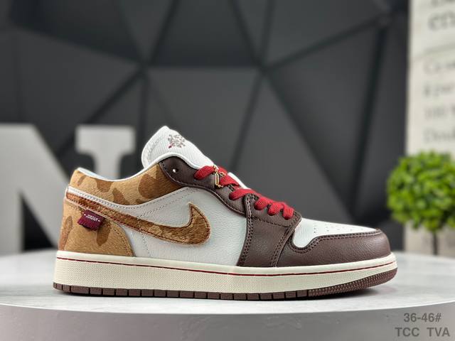 耐克 Air Jordan 1 Low Cny 马年限定 Aj1低帮休闲板鞋 同步官方配色 公司原鞋购回重新打版开模 拒绝公底 购置公司同步原材料 都有细节还原