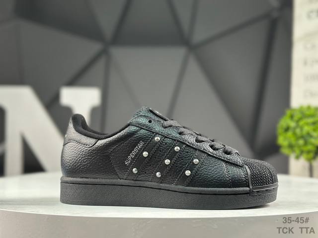 阿迪达斯 Adidas三叶草 Originals Superstar 贝壳头系列低帮经典百搭休闲运动板鞋 货号:Jq3225 尺码:35 36 36.5 37
