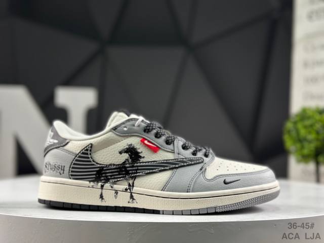 新款限量发售！耐克 Nike Jordan Air Jordan 倒勾“ 马年限定 千里马” 高端定制 低帮 复古 减震 防滑 耐磨 篮球鞋 定制鞋盒 大厂纯原