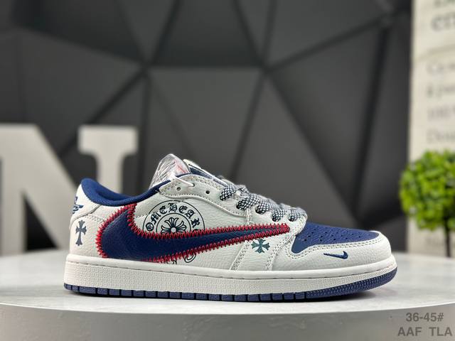 耐克 Nike Jordan Air Jordan 1 高端定制 乔丹低帮倒勾休闲板鞋 大厂纯原品质出货 纯正版型 定制鞋盒 皮料切割干净无任何毛边 细节完美