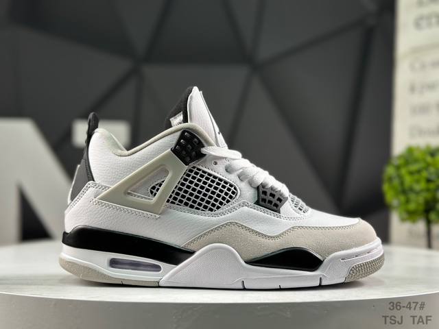 乔丹 Ar Jordan 4 Retro 大厂批次 原鞋开发 原楦原纸板同源开发 完美呈现乔4的版型 内侧正确双色网格 还原细节 头层磨砂皮料质感非凡 正确气垫