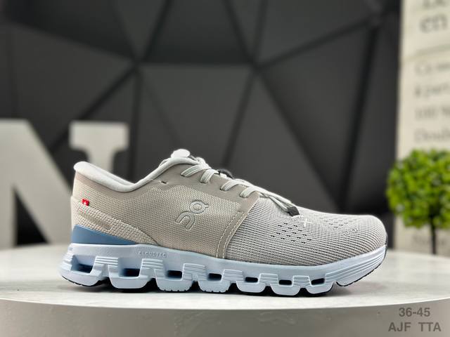 On 昂跑 Cloud X 4 轻量运动休闲鞋！脚感很舒服，鞋底柔软且包裹性好，上脚显腿长，不用系鞋带很方便～ 不管休闲还是运动都很百搭。 尺码：如图所示 Aj