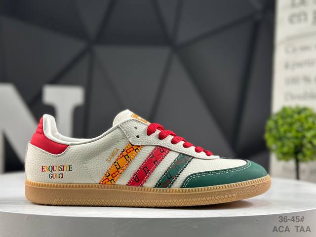 福利特价 阿迪达斯 Adidas Samba Og 经典鞋款 Adidas 近70年的经典Samba Og 修长的鞋楦,略微尖尖的鞋头,翻毛皮的鞋头拼接,这些我