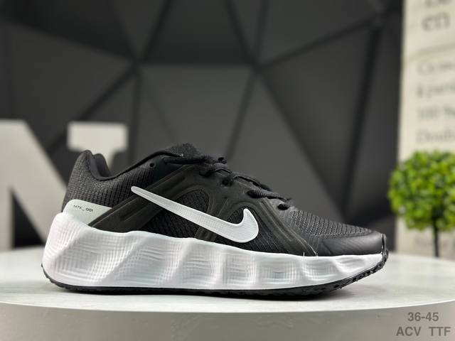 耐克 Nike 男女子25新款跑步鞋 Wmns Nike Metro Tek Gs 超轻透气大中底缓冲防滑运动鞋 灰黑 Dx4215-004高能科技，驾临街头！
