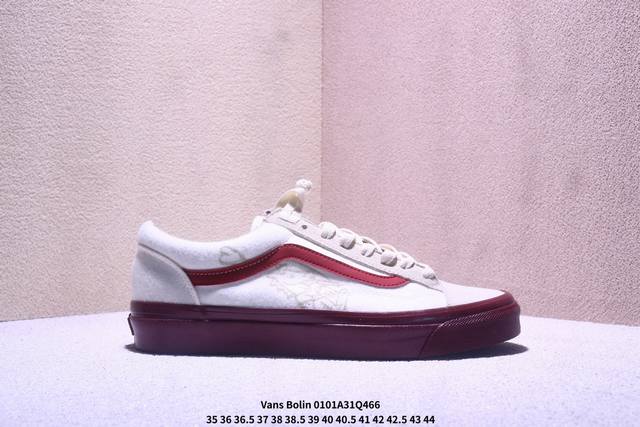 Vans范斯官方 马年生肖款Bolin联名Authentic中国结盘扣红色板鞋：号码35-44含半码 Xm0101Q466