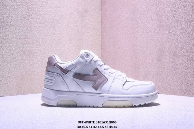 Off-White Out Of Office 牛皮 系带舒适 低帮 板鞋 Xm0101Q866