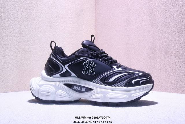 Mlb Winner Chunky 百搭舒适休闲潮流运动厚底增高防滑耐磨 低帮 老爹鞋 货号:3Ashwd15N 尺码：36～45 Xm0101Q474