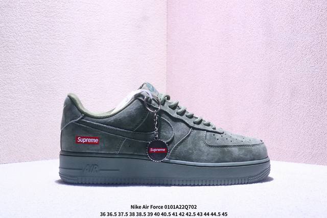 海外爆款限量发售！公司级Nike Air Force 1 '07 Low “Supreme联名 全猪八”空军一号 高端定制 低帮 运动鞋 休闲鞋 折边针车 工艺