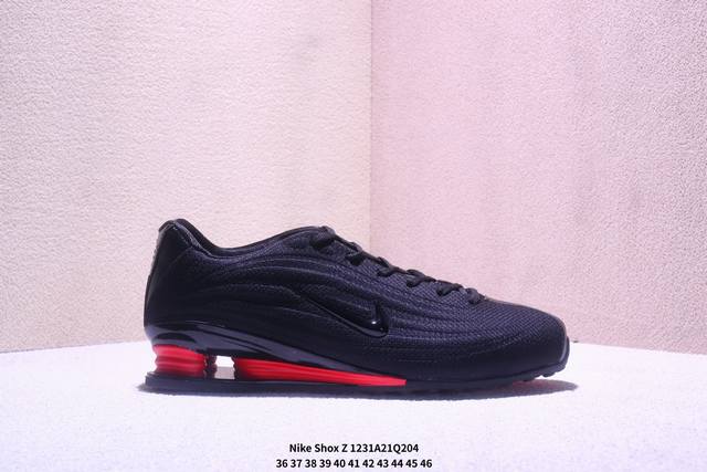 Nike Shox Z 耐克低帮复古舒适百搭男女运动休闲鞋 Nike Shox Z 以简约设计诠释高阶运动风格，但它绝非低调之作。 新品延续了千禧年之初 Sho