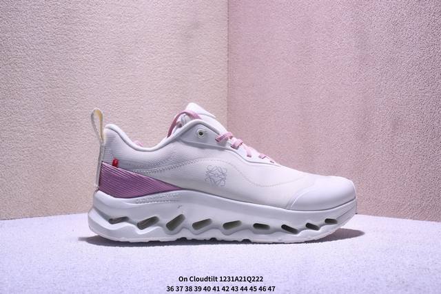 公司级Loewe X On昂跑Cloudtilt 罗意威 联名轻量运动休闲鞋 脚感很舒服 鞋底柔软且包裹性好 上脚显腿长 不管休闲还是运动都很百搭 是最好看最显