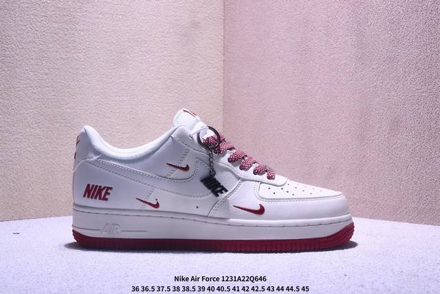 耐克Nike Air Force 1 Low 空军一号低帮百搭休闲运动板鞋。柔软、弹性十足的缓震性能和出色的中底设计，横跨复古与现代的外型结合，造就出风靡全球三