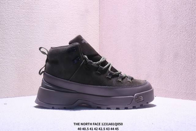 公司级北面The North Face Glenclyffe Urban Boot 舒适耐用防滑支撑 高帮 休闲跑步鞋 鞋底采用Vibram黄金大底 专门为鞋底