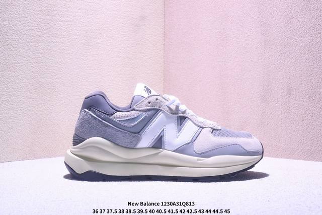 New Balance Nb 57 40 织物二层牛皮人造革猪皮 运动 低帮 生活休闲鞋 男女同款 Xm1230Q813