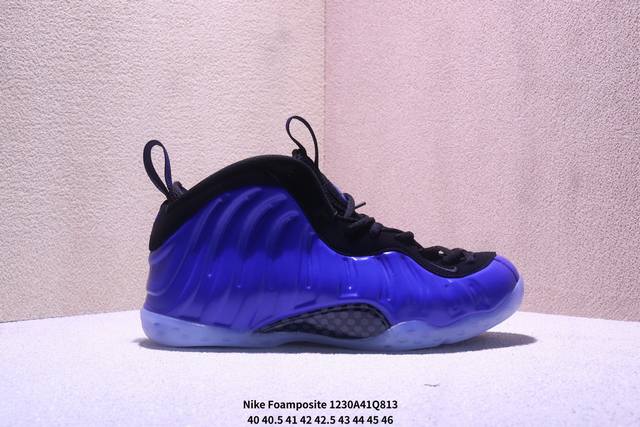 真标Nike Foamposite One 耐克 喷泡 中帮 复古篮球鞋 货号:624041-103 尺码:40 40.5 41 42 42.5 43 44 4
