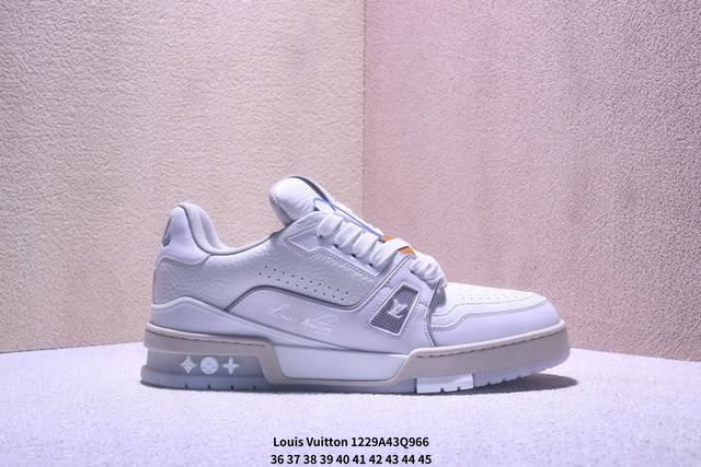 真标Louis Vuitton Trainer Sneaker Low 全新 Lv 路易威登 休闲运动文化百搭板鞋 Xm1229Q966