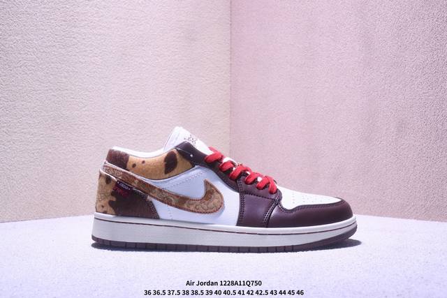 Air Jordan 1 Low 专柜订单 马年限定 顶级纯原 全头层最高版本 独家提拉式后跟 吊打市面原装版本 市面整洁度最高版本 升级正确原装楦型开发纸版