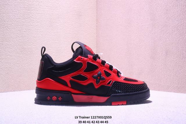 全新 Sneaker Lo 公司级路易威登板鞋 八代 面包鞋 白黑绿 新款 Lv Tyler X Louis Vuitton Trainer 8.0 圆头系带