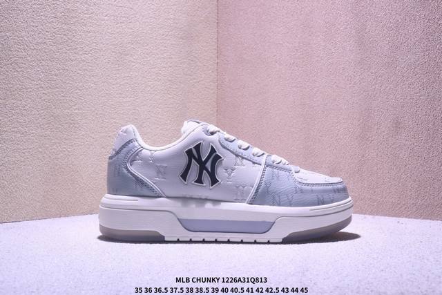 公司级Mlb Chunky Liner Basic Sl 潮流百搭 厚底增高休闲鞋 防滑耐磨 低帮 老爹鞋 货号:3Asxcld4N 尺码:35.5 36 36