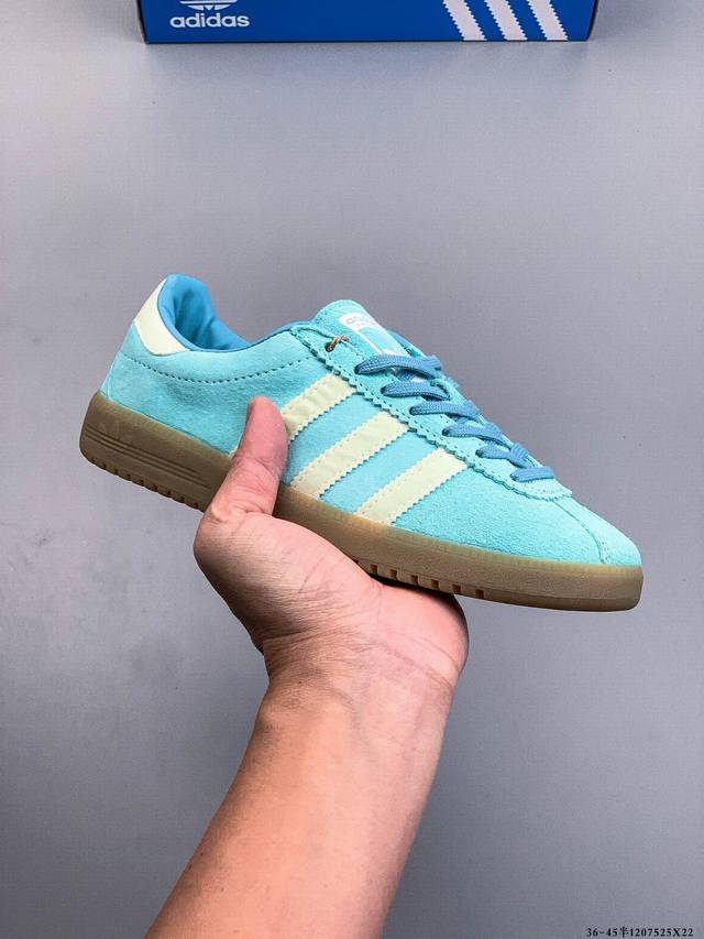 阿迪达斯三叶草Adidas Bermuda 猪巴革复古百搭休闲板鞋 1207525X22