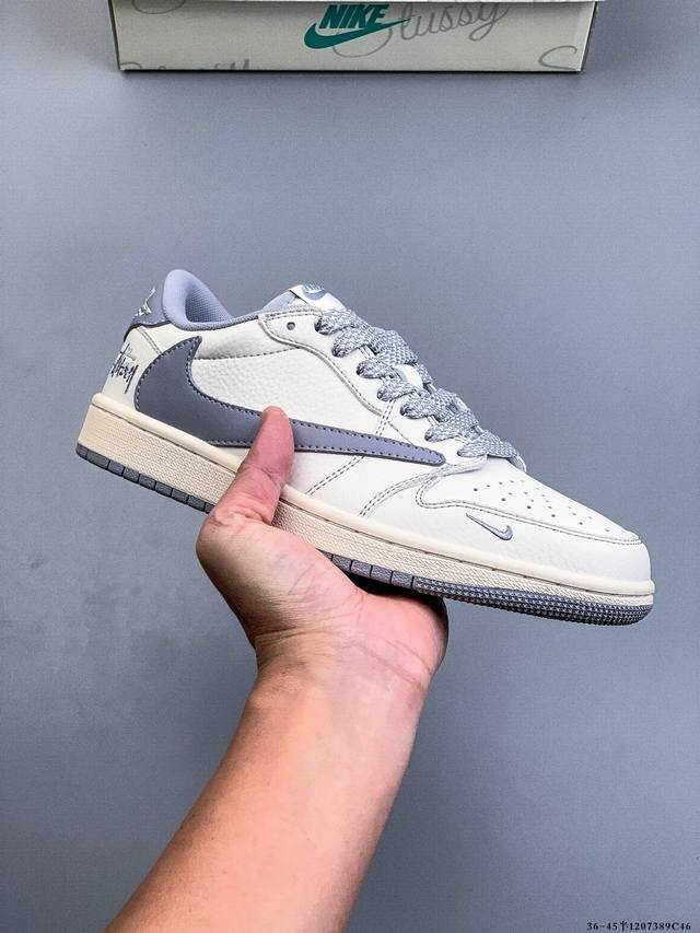 耐克Nike Air Jordan 1 Low Aj1乔1 低帮潮流缓运动休闲板鞋。Aj1 低帮拼接 完美版型真头层牛皮# 内置缓震气垫 原鞋开模 拒绝公底 购