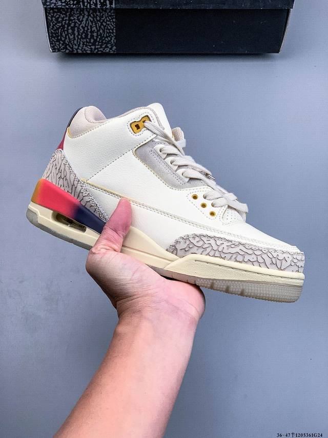 乔丹 Air Jordan 3 Retro Tinker Nrg Aj3 乔3 低帮复古休闲运动文化篮球鞋 1205361G24