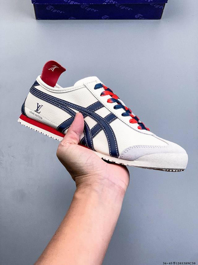 亚瑟士Onitsuka Tiger鬼塚虎 Mexico 66 Driving 舒适 防滑耐磨 低帮 生活休闲鞋 1205389C30