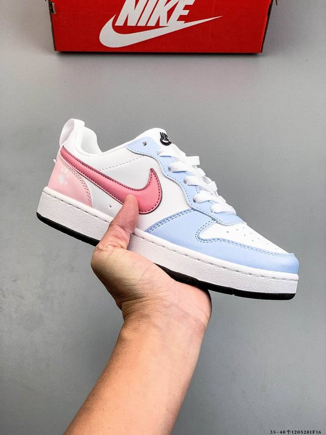 耐克 Nike Court Borough Low 低帮百搭休闲运动鞋 1205281F16