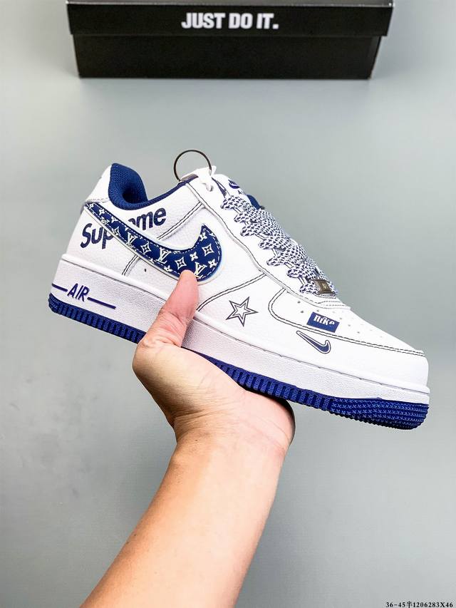 纯原版本 原楦数据纸版，采用硬质优质皮革鞋面材质，内置全掌Air Sole气垫。耐克 Nike Air Force 1 Low 空军一号低帮经典百搭休闲运动板鞋